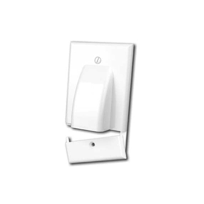 [Australia - AusPower] - Vanco 120617X Hinged Bulk Cable Wall Plate (Single, White) 