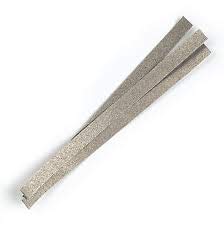 [Australia - AusPower] - Dental Abrasive Polishing Strips Stainless Steel 4 MM Med Grit 6 Pack 