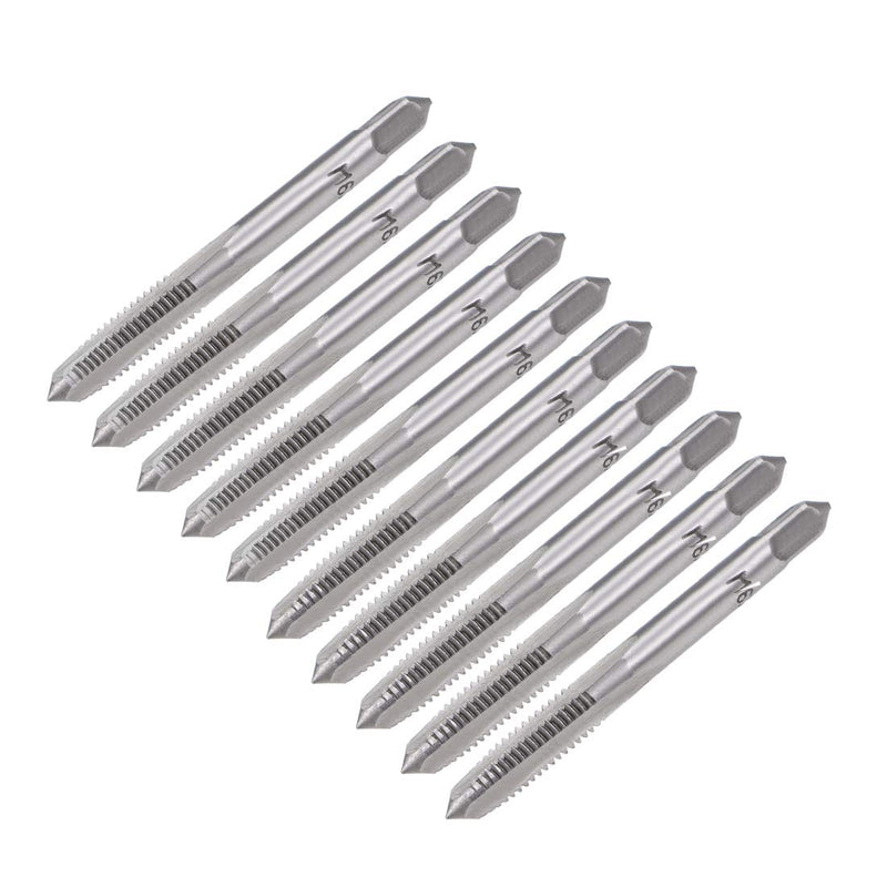 [Australia - AusPower] - uxcell 5 Pairs Metric Hand Threading Tap Set M6 Thread 1mm Pitch Taper & Plug Milling Taps Straight Flutes High Speed Steel M6 x 1 