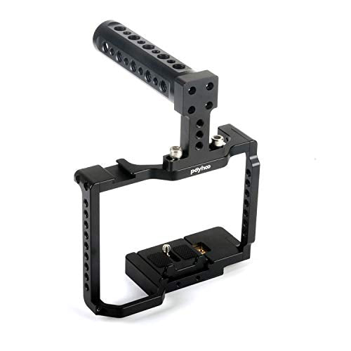 A9 Camera Cage for Sony A7RM3 / A7RM2 / A7M3 / A7M2 /A7SM2 Camera Stabilizer with Topo Handle Movable Quick Release Plate