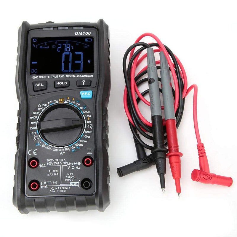 [Australia - AusPower] - Multimeter, DM100 Multimeter Digital High-Precision Intelligent AC/DC Voltage Current Frequency Tester oscilloscope multimeter Digital Multimeter 