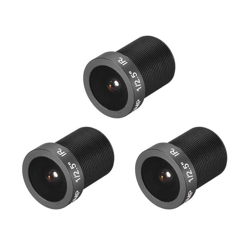 [Australia - AusPower] - uxcell 3 Pcs CCTV Camera Lens 2.8mm Focal Length 3MP F2.0 1/2.5 Inch Wide Angle for CCD Camera 