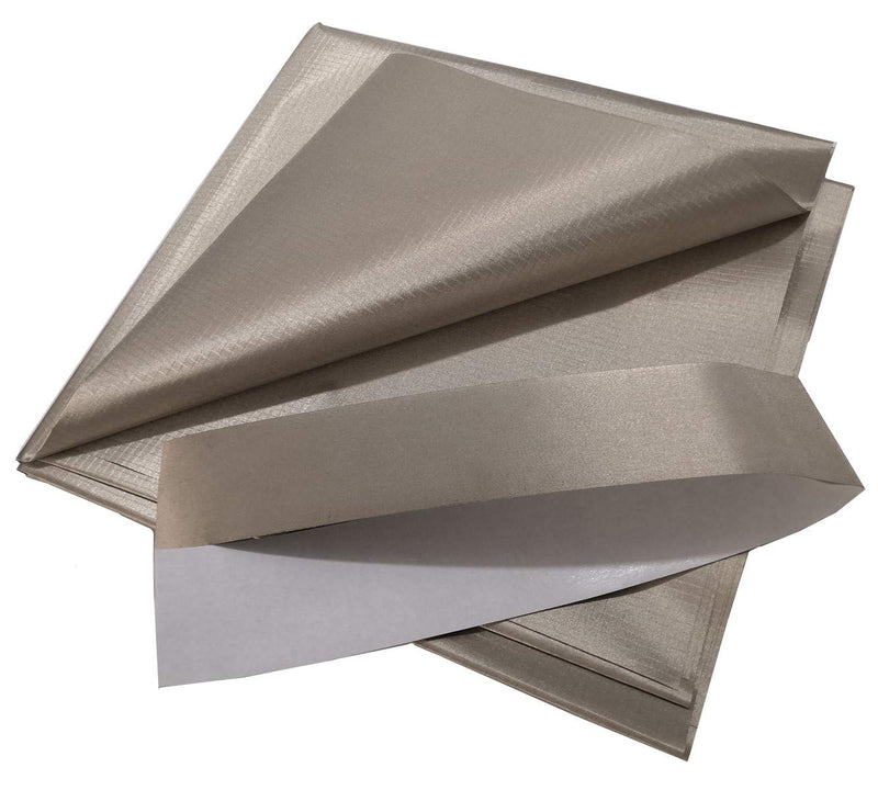 Amradield Block EMF RFID EMI RF Shielding Conductive Copper Nickel Fabric for Smart Meter RF Blocking Plaid Ripstop Type 78"x43" inch with 2x20 inch Conductive Tape Width 43"inch / Length 78"inch 20"inch tape