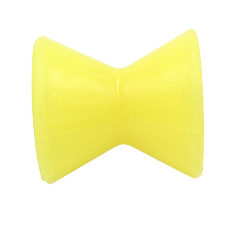 Marine 3-12 Inch Boat Trailer Rollers by 1/2"-5/8" Shaft Bow Stop Keel Spool Roller Polyurethane Rubber Multiple for Choice Yellow 4 Inch by 1/2" Shaft