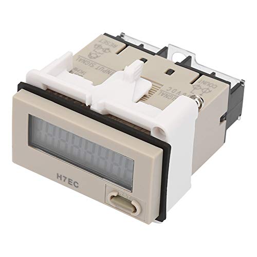 Garosa DC 3-36V H7EC-NV LED Digital Counter with 8 Digit LCD Display Counting Range 0-99999999 Digital Electric Counter with Counter Holder
