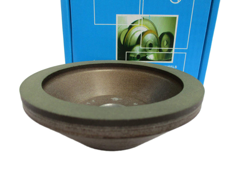 [Australia - AusPower] - Dia 4 inch (100mm.) Hole 0.79" (20mm.) Width: 0.4" (10mm.) Type: 12A2-45 Cup Tool Diamond Grinding Wheel for Carbide (200/160 Micron (70 Grit)) 