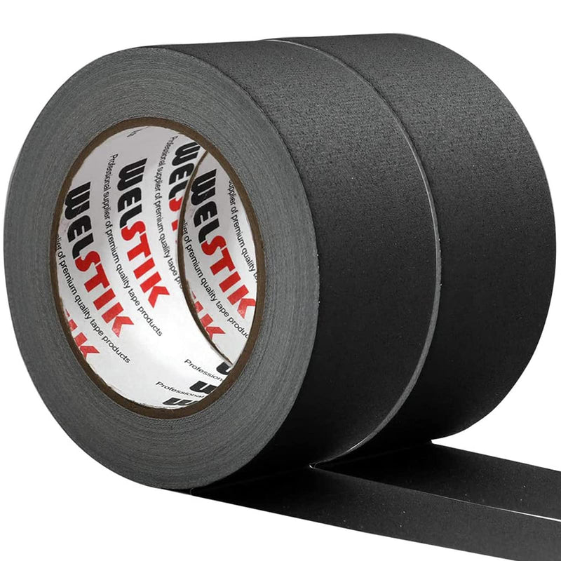 [Australia - AusPower] - WELSTIK 2 Pack Black Gaffers Tape,2" X 33 Yards-10% Longer-Heavy Duty Gaffers Tape,Waterproof Matte Finish Gaff Tape,Residue Free,Non Reflective,Easy to Tear 2"X 33 Yards 