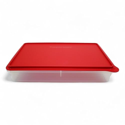 Tupperware Snack N Stor Keeper Rectangle Snack and Store Vineyard Red