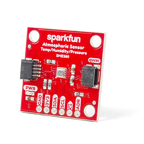 [Australia - AusPower] - SparkFun Atmospheric Sensor Breakout - BME280 (Qwiic) Measure barometric pressure, humidity, and temperature readings 3.3V SPI interface, Operating Voltage 3.3V 