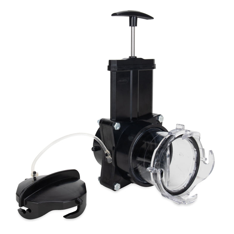 [Australia - AusPower] - Camco Camper/RV Gate Valve - Features Built-In 3.5-Inch Clear Adapter & 4 Bayonet Prongs - Fits 3-Inch Sewer Fittings & Connects Easily to RV Drain Pipe (39053) 3 Inch 