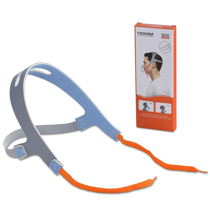 [Australia - AusPower] - No-Slip Secure Mask Strap, Mask Holder for Cool Mist Inhaler Compressor System, Comfortable Adjustable Head Straps for Children and Adults 