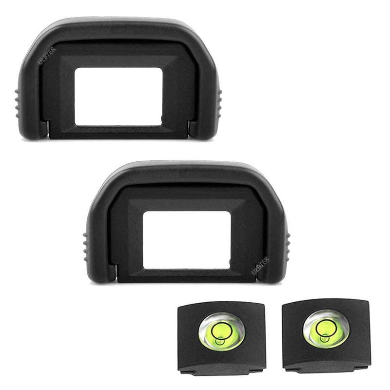 [Australia - AusPower] - T3i T2i Eyepiece Eyecup Viewfinder Eye Cup for Canon EOS Rebel T7 T7i T6i T6s T6 T5i T5 T4i T3i T3 T2i T1i T100 XSi XTi XT SL3 SL2 SL1 Camera (2-Pack), ULBTER EF Eyecup with Hot Shoe Cover (EF) Replacement for EF eyecup 