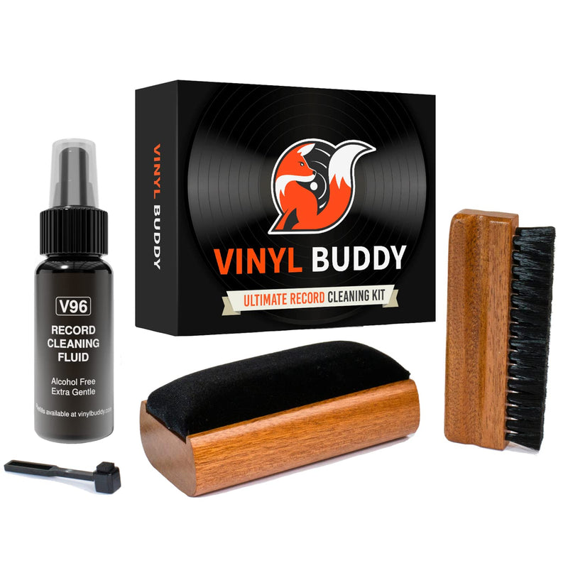 [Australia - AusPower] - Ultimate Vinyl Record Cleaning Kit | Includes: Record Cleaner, Velvet Brush, Microfiber Brush, Stylus Brush & Storage Pouch - Restore & Revive Your LPs 