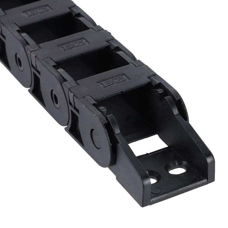[Australia - AusPower] - R38 18x25mm Black Nylon Cable Drag Chain Wire Carrier Drag Chain Bridge Type Open Cable 1M Length 3D Printer for CNC Machine,Energy Chain 