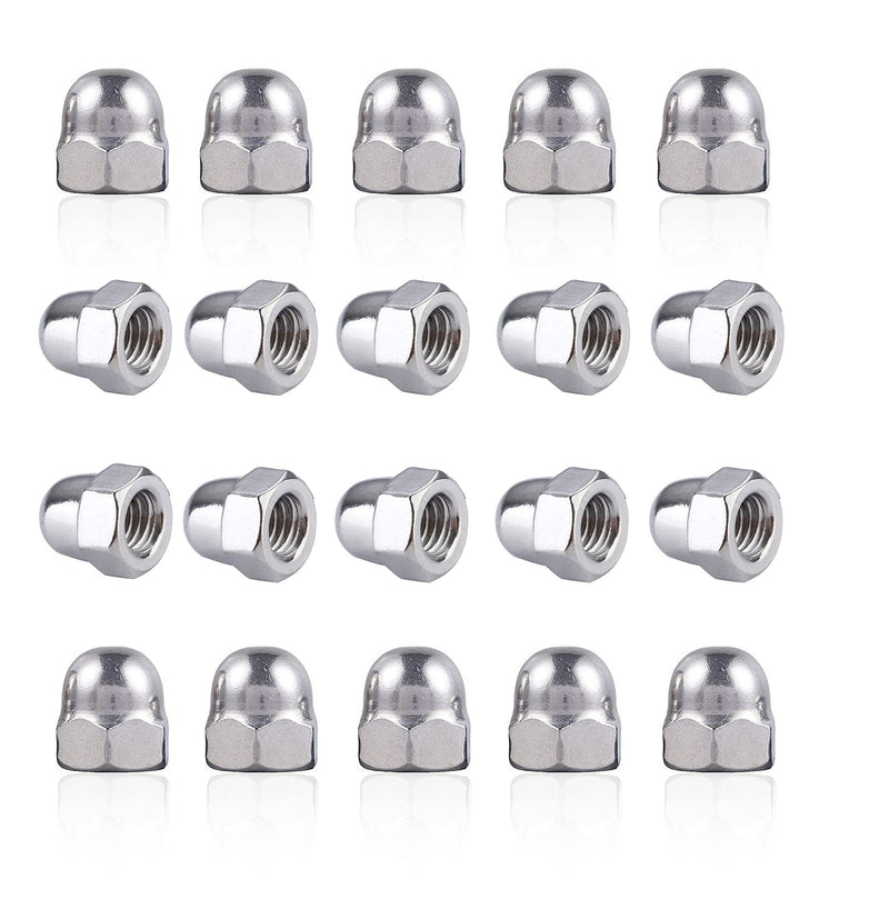 [Australia - AusPower] - binifiMux 100pcs M4-0.7mm Acorn Cap Nuts, 304 Stainless Steel / A2-70/18-8, Plain Finish, DIN1587 M4 100pcs 
