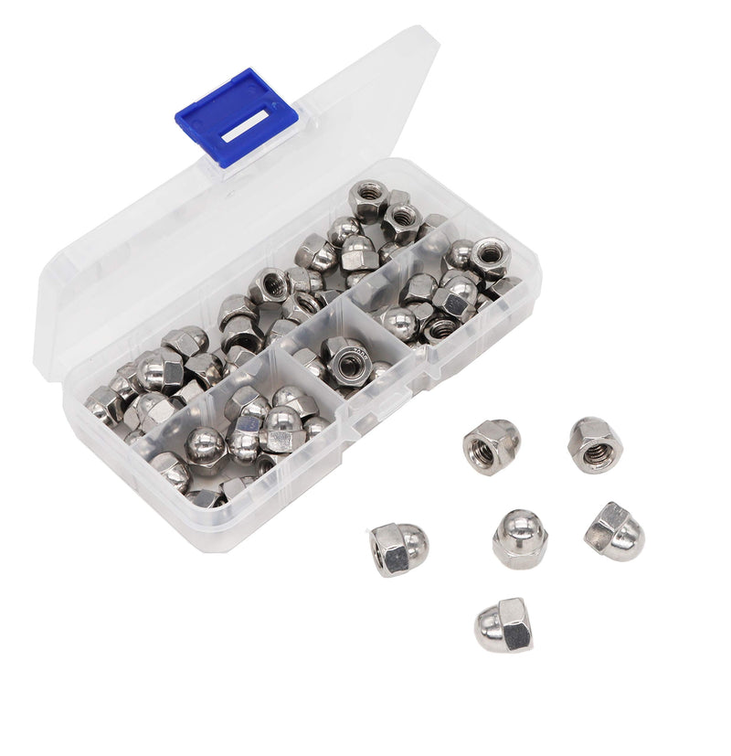 [Australia - AusPower] - binifiMux 60pcs 1/4-20 Inch Acorn Cap Nuts, 18-8/304 Stainless Steel 