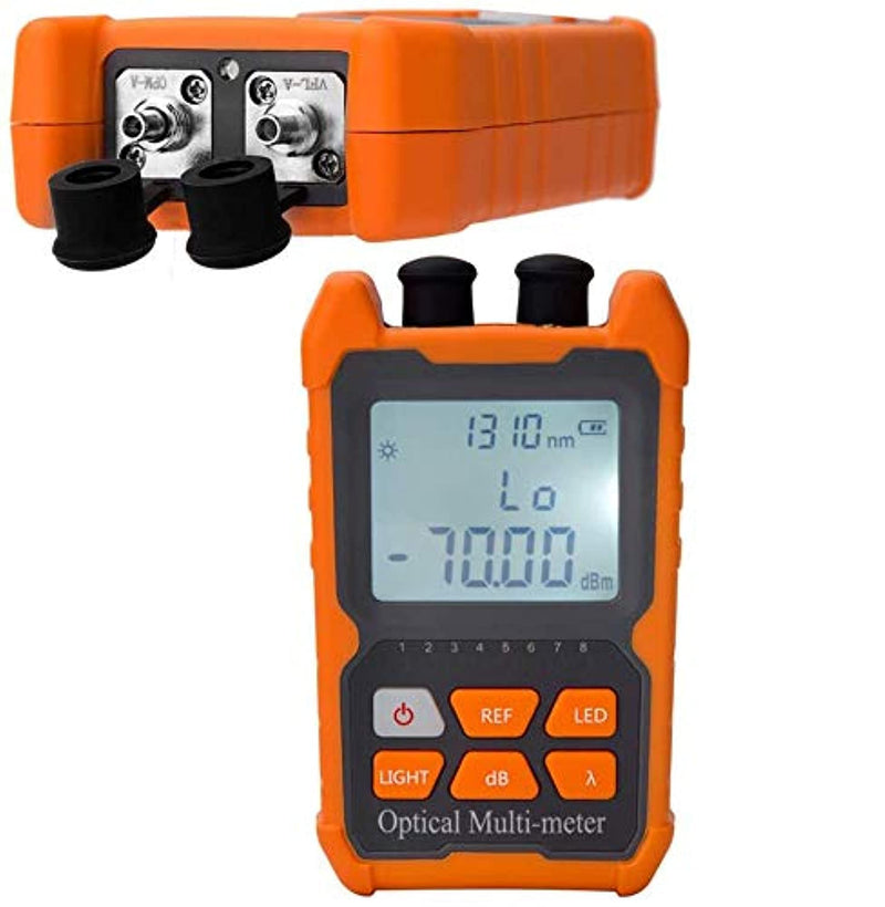 Fiber Optic Cable Tester Portable Optical Fiber Power Meter FC/SC/ST Universal Interface Integrated OPM, VFL, and RJ45 Functions (OPM-VFL-1) OPM-VFL-1