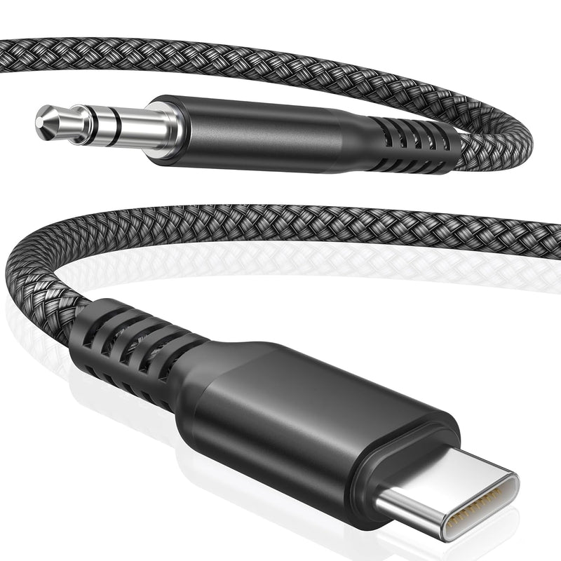 [Australia - AusPower] - USB C aux Cord for Samsung s21 Audio Jack usbc to aux Cord Headphone Adapter for Google Pixel 3/4/4 XL, Moto Z, Samsung Galaxy S20 ultra/S20+/S20/S10+/S9+/Note 10+/10 -1m… White 