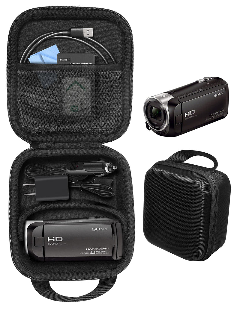[Australia - AusPower] - CaseSack Camcorder Case for Sony HD Video Recording HDRCX440, HDRCX405 Handycam; Canon VIXIA HF R800, Panasonic HC-V180K, Kimire HD Recorder, Sony HDRAZ1VR/W, SiOnyx Aurora Day/Night Action Camera Black 