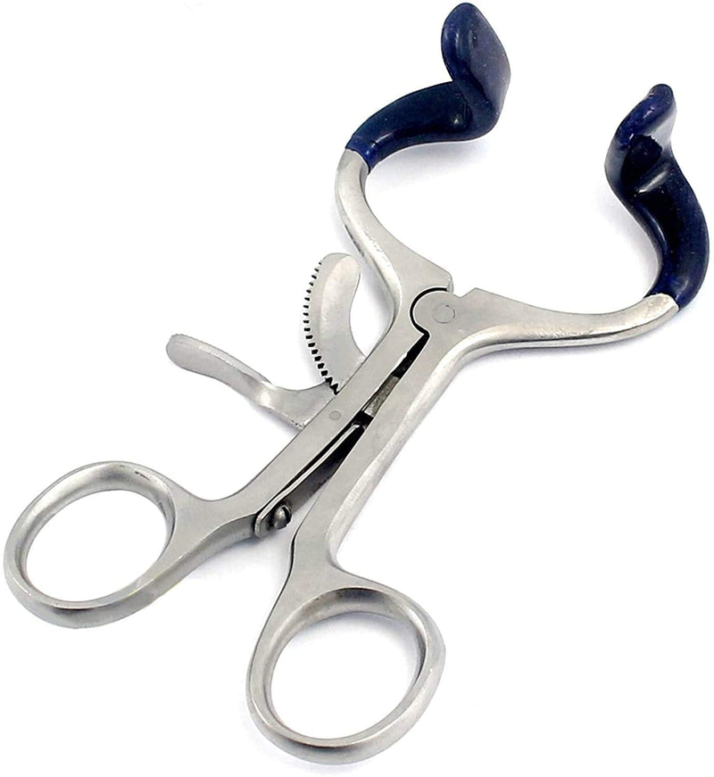 [Australia - AusPower] - OdontoMed2011 Dental Molt Mouth Gag 4.5" Dip Blue Orthodontic Oral Opener Stainless Steel Dental Instrument 