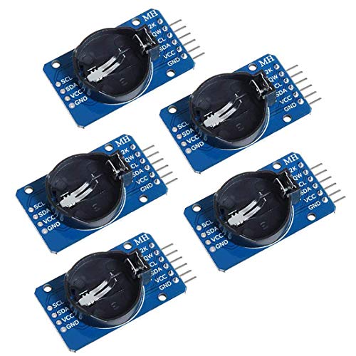 Hailege 5pcs Real Time Clock RTC Module Clock Module Real Time Clock Module IIC RTC Module without Battery