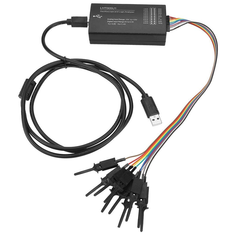 [Australia - AusPower] - Signal Generator, Multi-function LHT00SU1 Oscilloscope 2 Channel Input Virtual Oscilloscope Logic Analyzer USB Logic Analyzer 