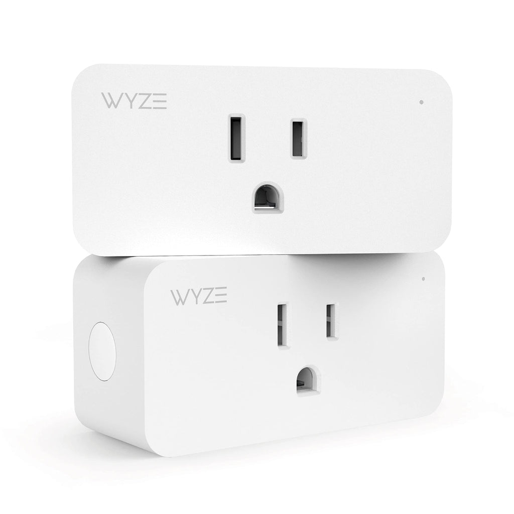 Wyze Plug, 2.4GHz WiFi Smart Plug, Works with Alexa, Google Assistant, IFTTT, No Hub Required, Two-Pack, White Indoor Smart Plug 2-Pack