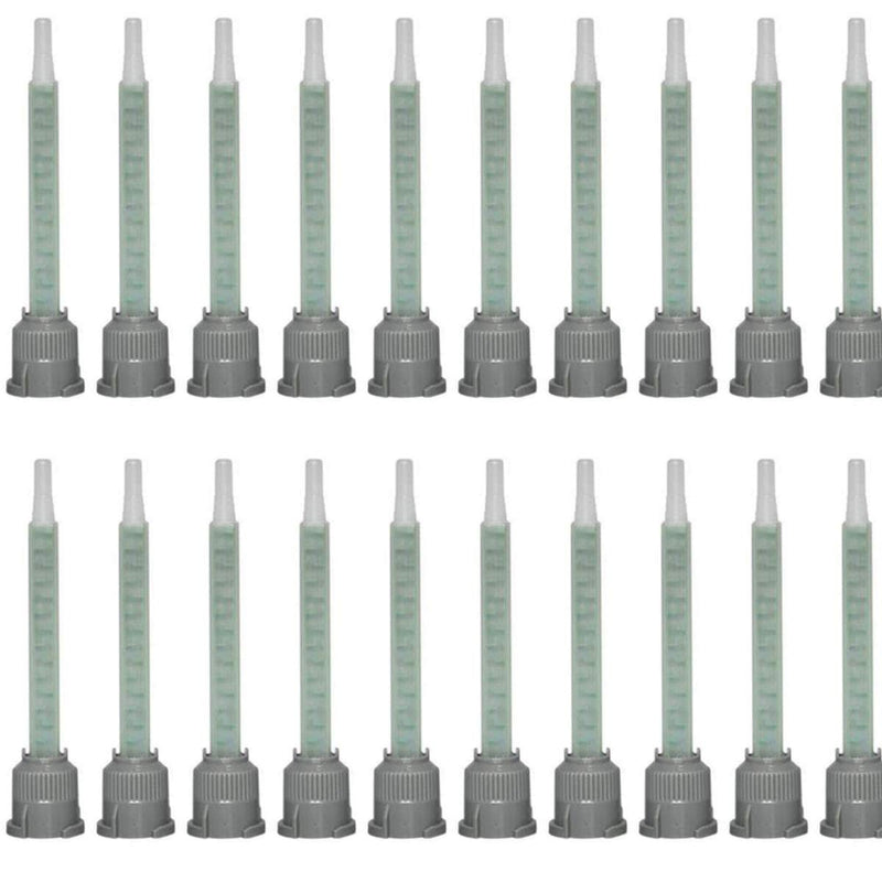 [Australia - AusPower] - Mixing Nozzles Adhesive Cartridges Tip for 50ml Resin Mixer Adhesive Applicatior 16-Element, 3.6in, 1:1 & 2:1 ratios(20 Pieces) 