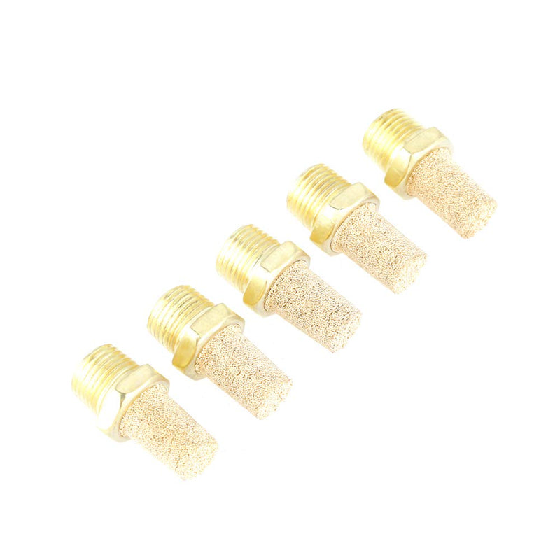 25 Pieces/Set G1/8 Male Thread Pneumatic Exhaust Filter Silencer for Cleaning Exhaust Air and Reducing Noise, Silencer