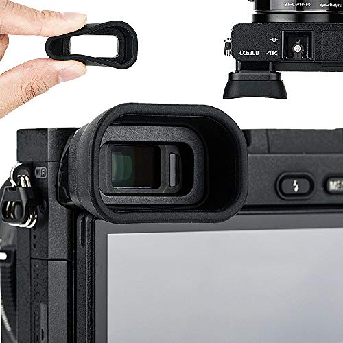 Kiorafoto Extended A6000 A6100 A6300 Eye Cup,Replace Sony FDA-EP10 for A6000 A6100 A6300