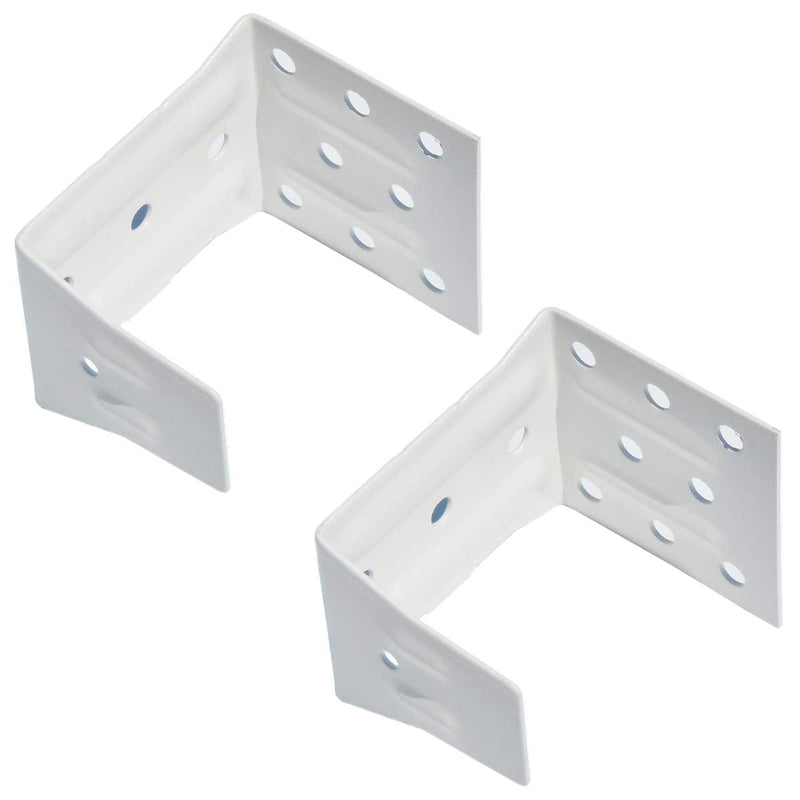 [Australia - AusPower] - cuteLEC Center Support Bracket 2 Pack White Color for 2" High Profile Blinds Headrail Holder 