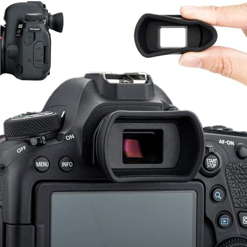 Soft Camera Eyecup Eyepiece Viewfinder Eyeshade for Canon EOS 6DM2 5DM2 6D 5D Mark II 90D 80D 77D 70D 60D 50D 4000D 2000D Rebel T100 T8i T7i T7 T6s T6i T6 T5i T5 T4i SL3 SL2 Replac Canon EB EF Eye Cup Replace Canon EF EB Eyecup