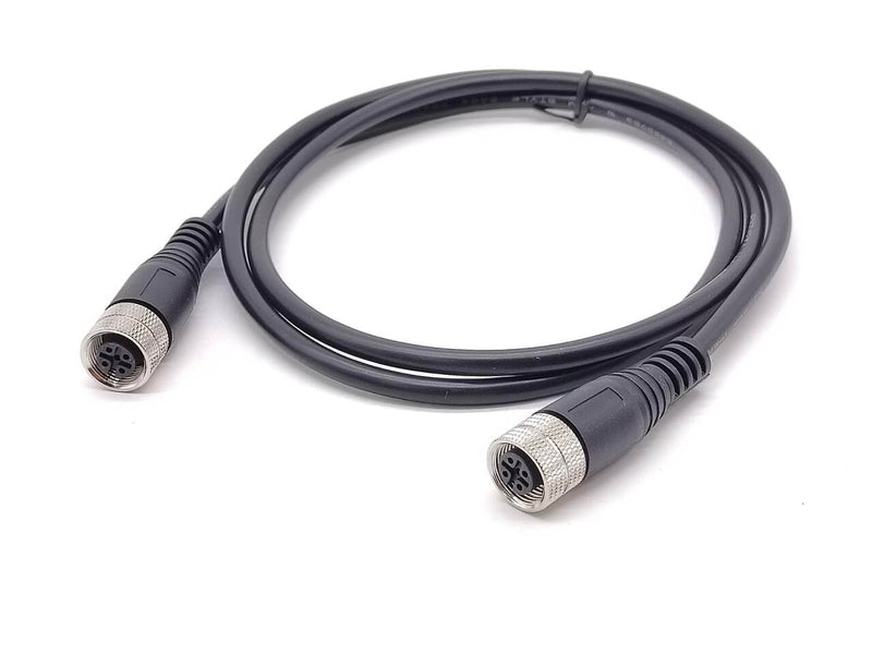 [Australia - AusPower] - M12 Connector 5 Pin A-Code Female to Female Double Ended Cable 1M/3.3ft 5 Pin A-Code Female to Female 1M/3.3ft 