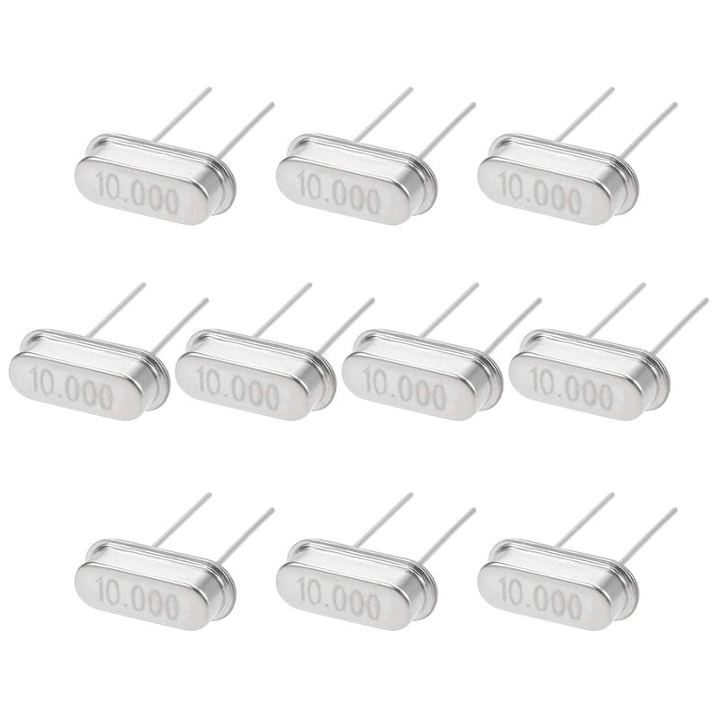 [Australia - AusPower] - uxcell DIP Quartz Crystal Oscillators Resonators 10MHz HC-49S Replacements 11x4.65x3.6mm 10 Pcs 
