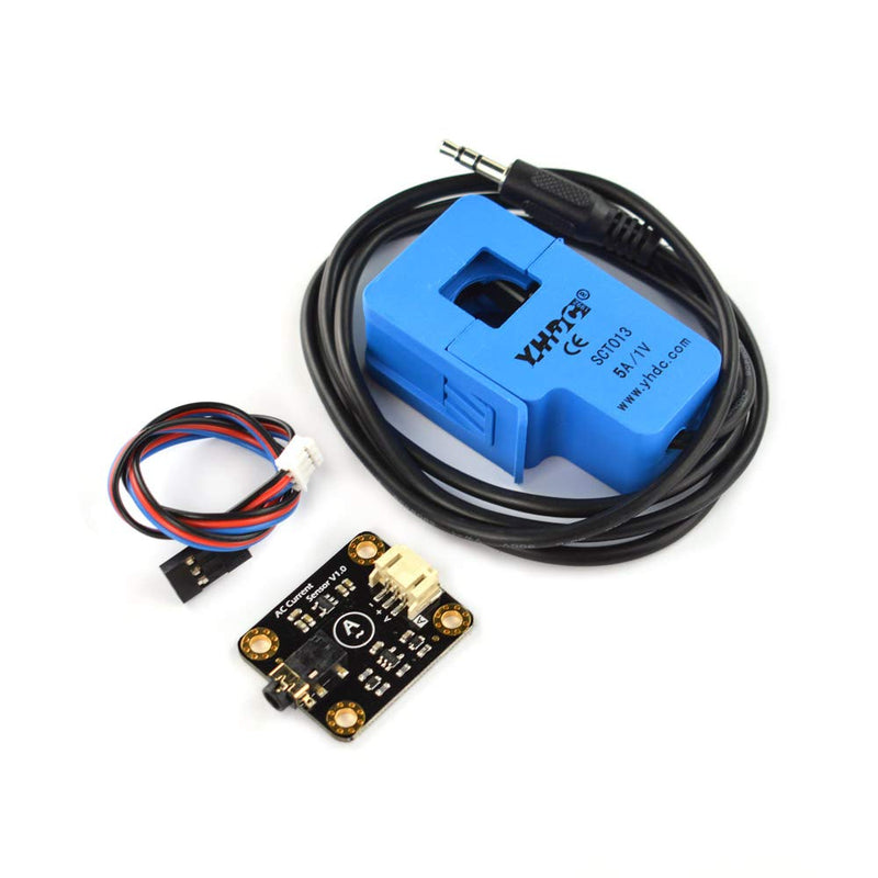 [Australia - AusPower] - Gravity: Analog Current Sensor (5A) - AC Current Signal Conversion Module and Open Type Transformer Probe Included - Non-contact Measurement 5a 
