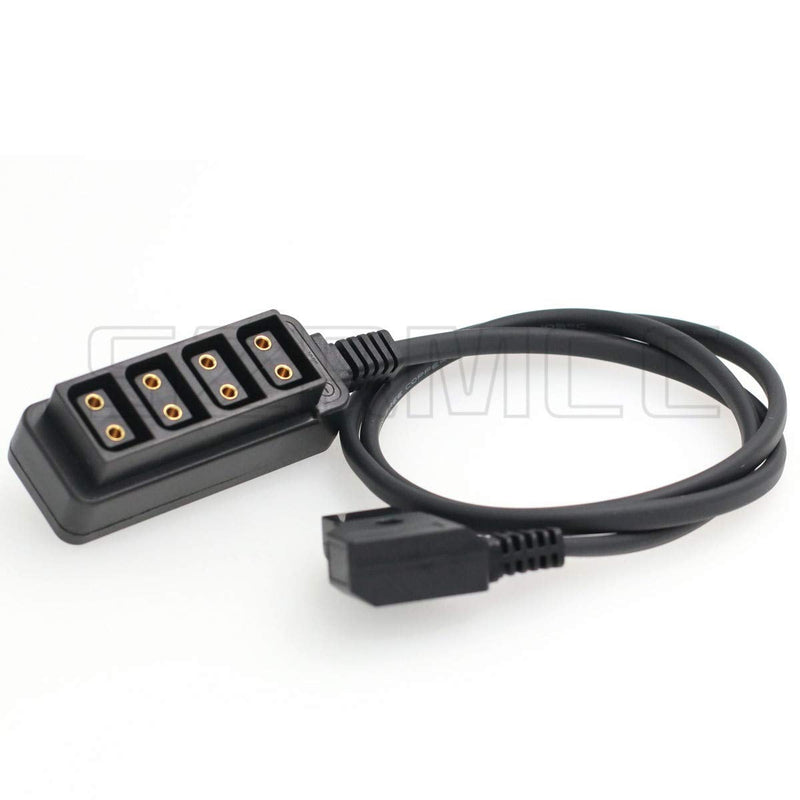 [Australia - AusPower] - SZRMCC D-tap Male to 4 Port D-tap Female Hub Splitter Power Cable for Anton Bauer V-Mount Battery Dtap (Straight Cable) Straight Cable 
