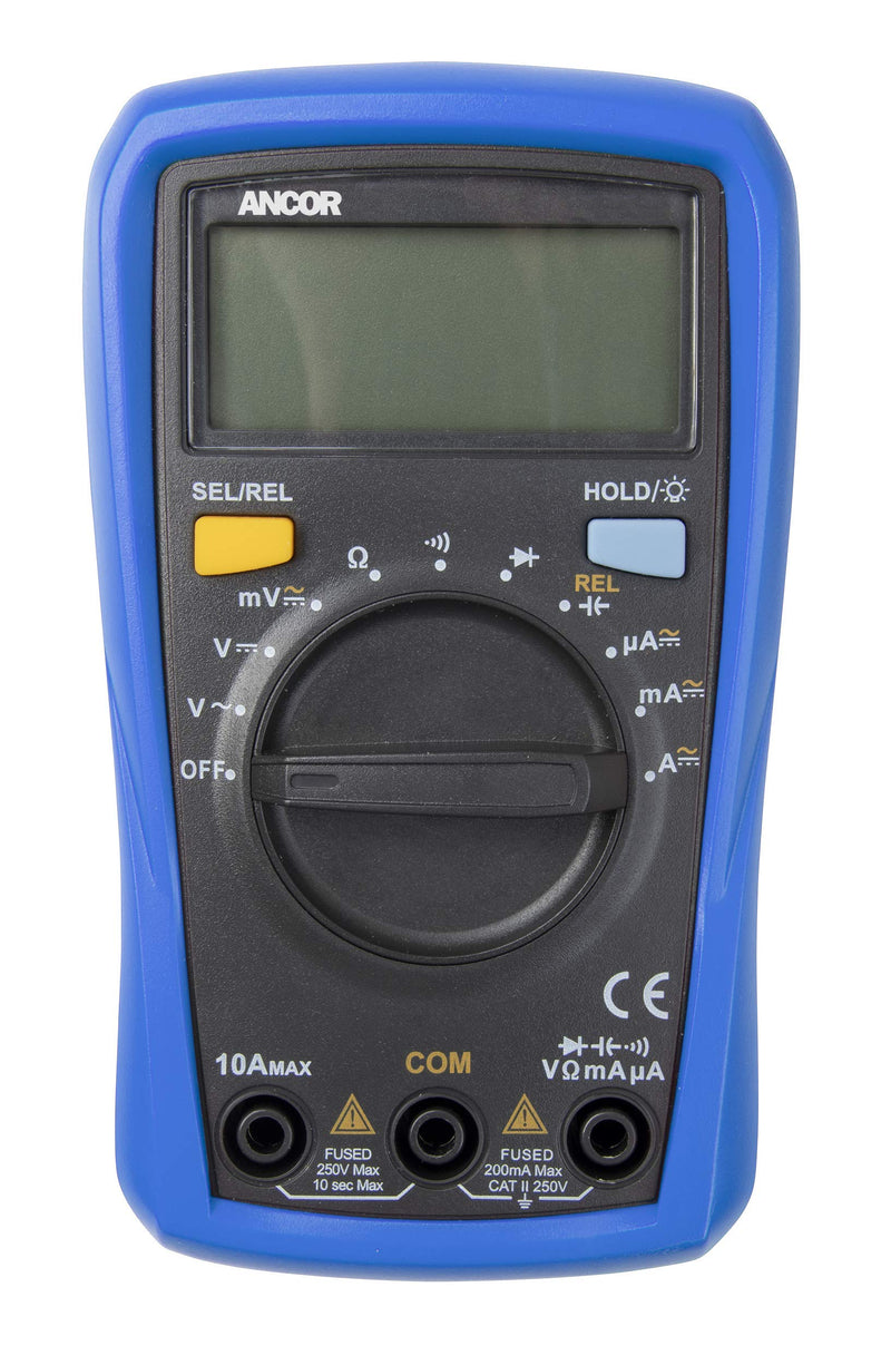 [Australia - AusPower] - Ancor 703072 8 Function Digital Multimeter,Blue/Black 