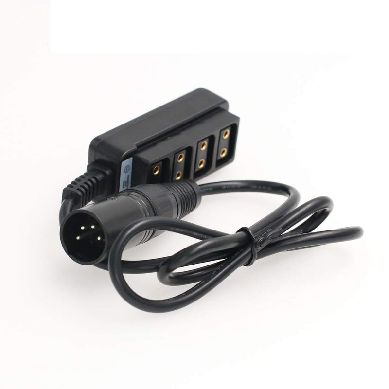 [Australia - AusPower] - SZRMCC Anton-Bauer Battery 4 Pin XLR to 4 Port D tap P Tap Splitter Cable for ARRI RED/TVLOGIC Camera 