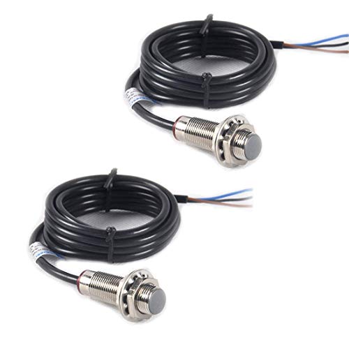 Hailege 2pcs NJK-5002C Hall Effect Sensor Proximity Switch NPN 3-Wire Normally Open