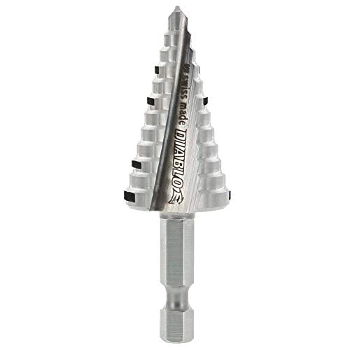 Diablo DSD0875S12 impact step drill bit, 3/8 to 7/8 inch, 12-step design