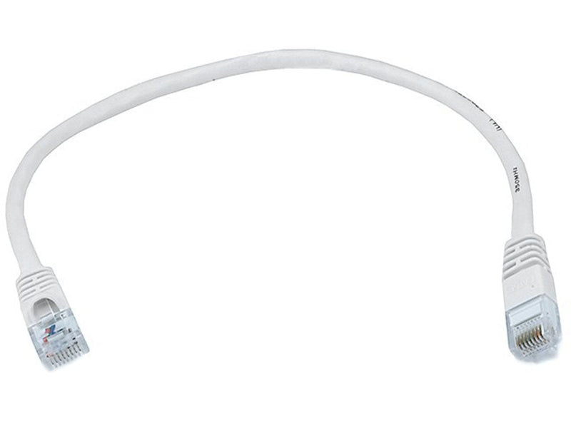 [Australia - AusPower] - Monoprice 1FT 24AWG Cat5e 350MHz UTP Ethernet Bare Copper Network Cable - White 1 Feet 