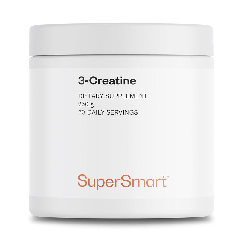 Supersmart - 3-Creatine - with Creatine Monohydrate - Physical Performance & Muscle Stimulator - Increase Faster Post-Exercise Recovery | Non-GMO & Gluten Free - 250 g