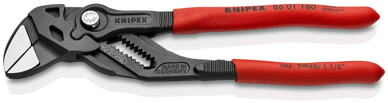 [Australia - AusPower] - KNIPEX Tools - Pliers Wrench, Black Finish (8601180), 7 1/4-Inch 7 1/4-Inch, Black Finish 