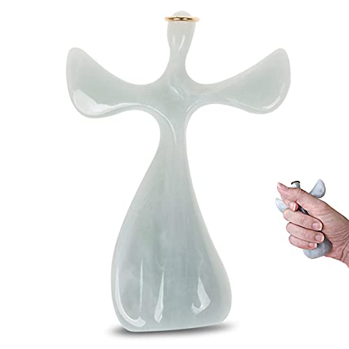 Soothe My Restless Soul Angel Prayer Cross- Faith Gifts for Women- Handheld, Comforting Design for Clutching, Clinging and Praying- Peaceful, Calming Bereavement Sympathy Gift- Marble Resin 1