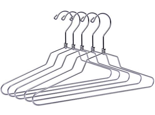 Quality Hangers Metal Hangers - Swivel Hook and Stainless Steel - Heavy Duty Wire Clothes Hangers - Available in 10 Pack - Hangers for Teens Petite/Teens - 14" inch