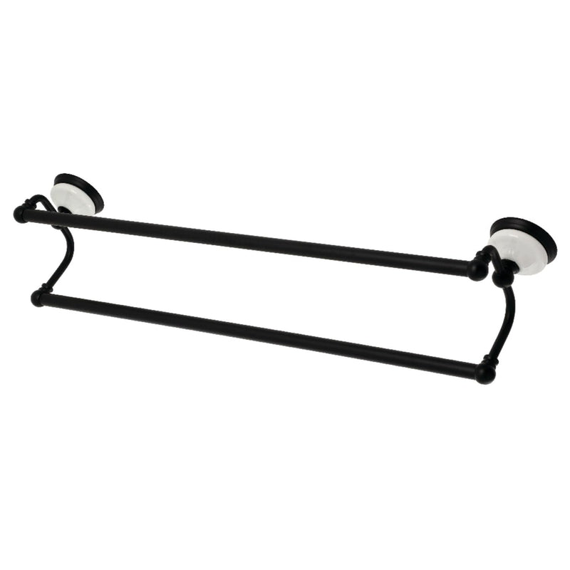 Kingston Brass BA1113MB Victorian Dual -Towel Bar, Matte Black