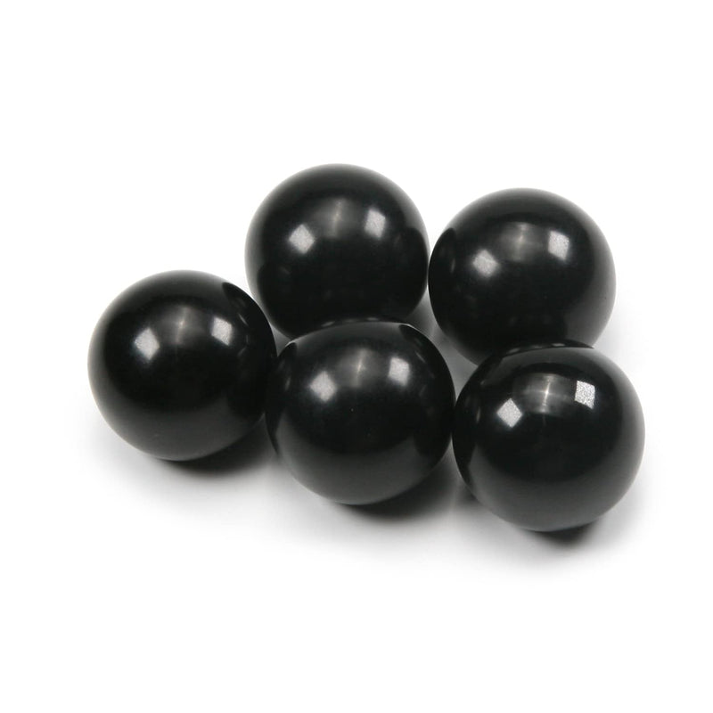 Othmro 5Pcs Threaded Ball Knobs, 0.98Inch Dia 0.24Inch Thread M6 Female Thread Black Bakelite Handle Thermoset Ball Knob for Lawn Mowers Exercise Equipment Machinery Valves Spigots (BM6x25)