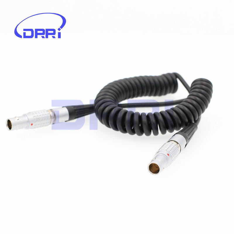 [Australia - AusPower] - DRRI 5 pin Male 0B Coiled TIMECODE Cable for Sound Devices ZAXCOM DENECKE XL-LL 5Pin coiled cable 