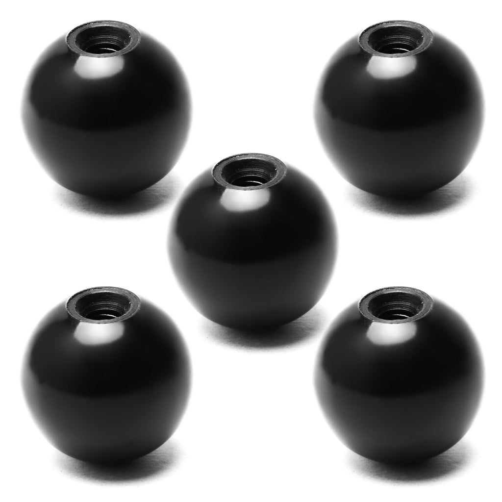 Othmro 5pcs Thermoset Ball Knob M6 Female Thread Machine Handle 30mm Diameter Smooth Rim