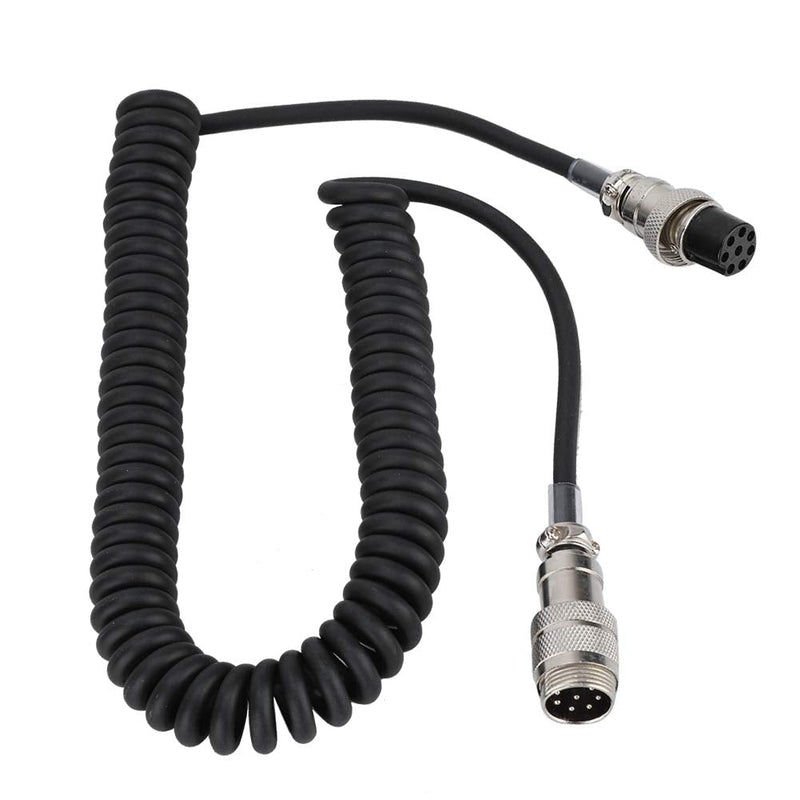 [Australia - AusPower] - 8Pin Mic Cable Male to Female Cord, Handy Coiled Extension Microphone Cable for Transceivers with 8 pin Circular Microphone Connectors and Radio Transceiver Equipment 